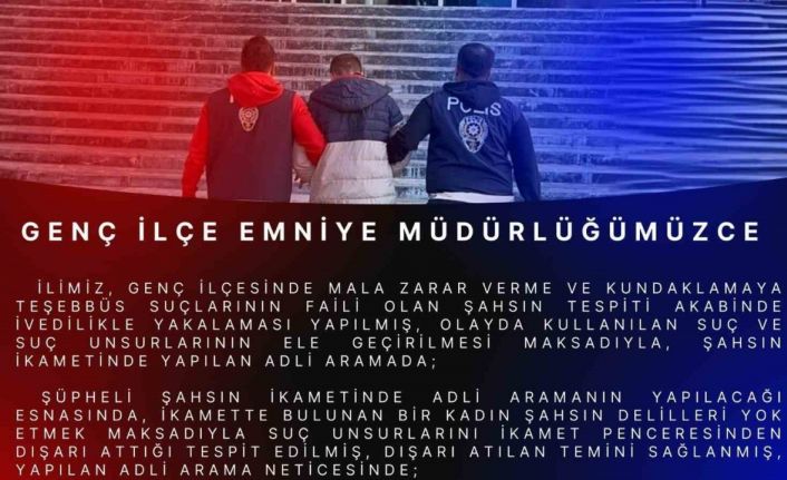 Bingöl’de çeşitli suçlardan aranan şüpheli yakalandı