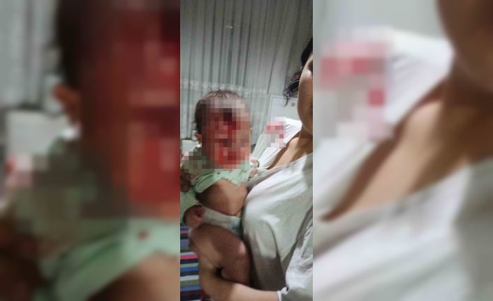 Cam sehpanın üzerine atılan 4 aylık bebeğin babası tarafından yaralandığını iddiası