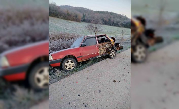 Çanakkale’de arıza yapan araç kaza yapmış halde bulundu