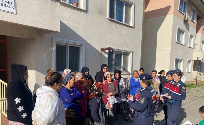 Çanakkale’de jandarma, erken yaşta evliliklerin önlenmesi ve kadına yönelik şiddetle mücadele için sahada