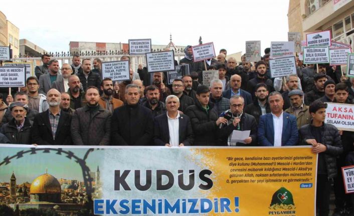Cizre’de STK’lardan Dünya Kudüs Haftası’nda basın açıklaması