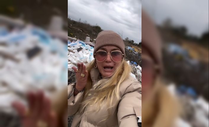 Çöp yığınını gören ünlü manken çılgına döndü: "Bu vatana ihanetten başka hiçbir şey değil"