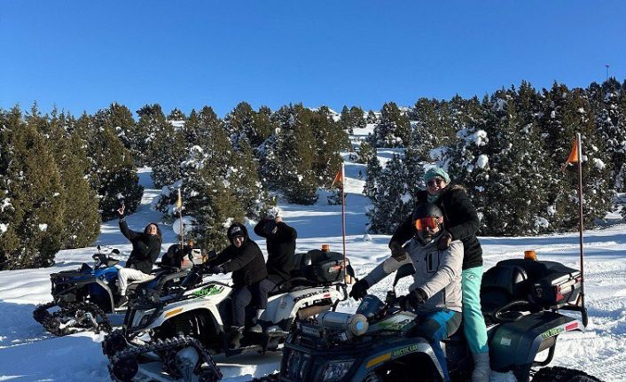 Ergan Dağı Kayak Merkezi’nde heyecan dorukta! ATV turları da yapılıyor