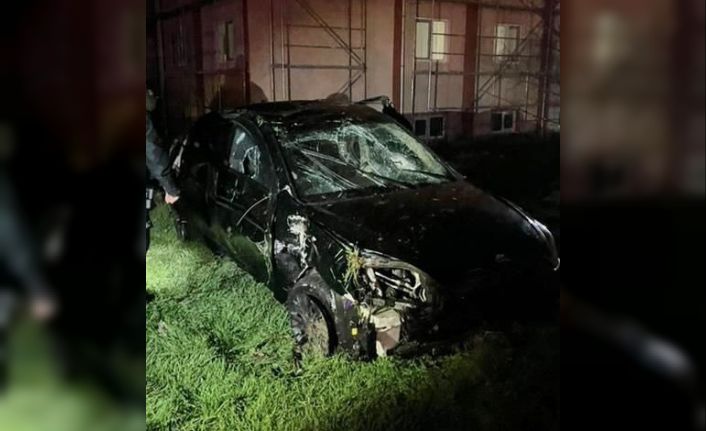 Hayrabolu’da otomobil takla attı: 1 yaralı