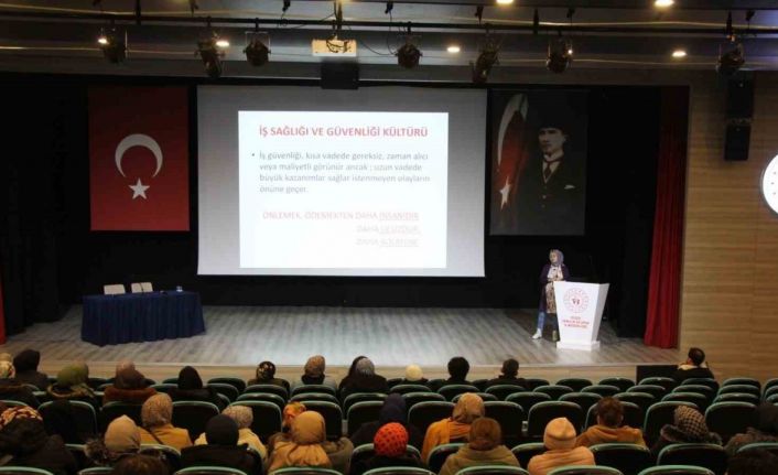 İş güvenliği ve ergonomi eğitimi verildi