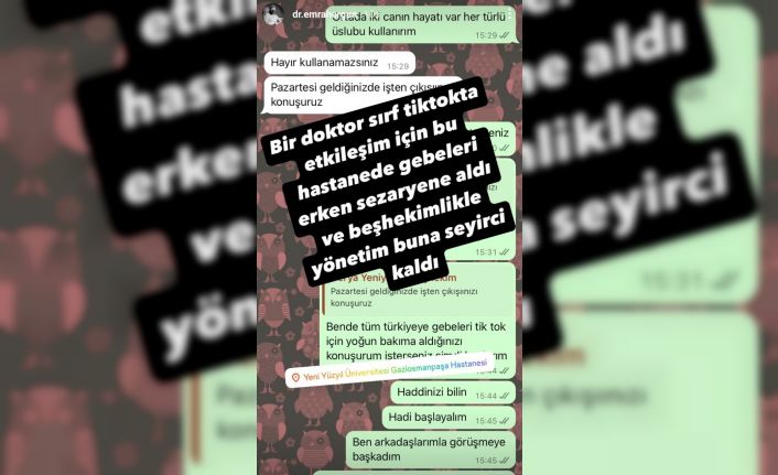 İstanbul’da özel hastanede çalışan doktor kendi hastanesini ihbar etti