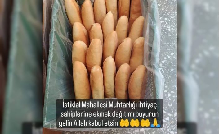 İstiklal Mahallesi’nde ihtiyaç sahiplerine ekmek dağıtacak