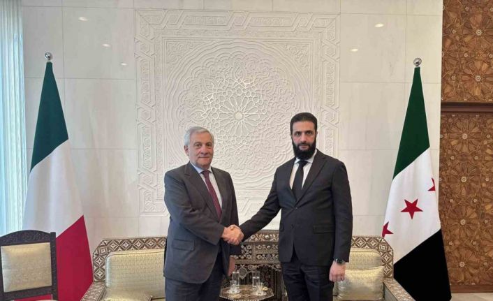 İtalya Dışişleri Bakanı Tajani, Suriye’deki yeni yönetimin lideri eş-Şara ile görüştü