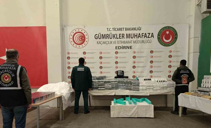 Kapıkule’de son 1 haftada milyonlarca lira değerinde kaçak eşya ele geçirildi