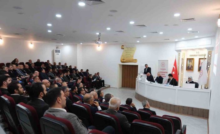 Karaman’da İl Koordinasyon Kurulu yılın ilk toplantısını yaptı