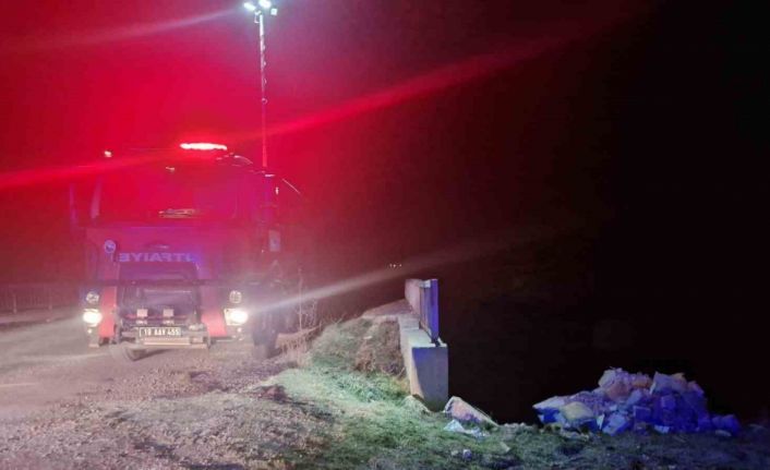 Köprüden aşağı düşen vatandaş yaralandı