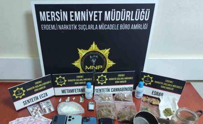 Mersin Erdemli’de uyuşturucu taciri 3 şüpheli tutuklandı
