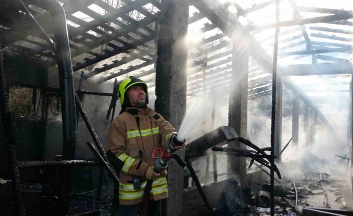 Ordu’da iş yeri ve depo yangını