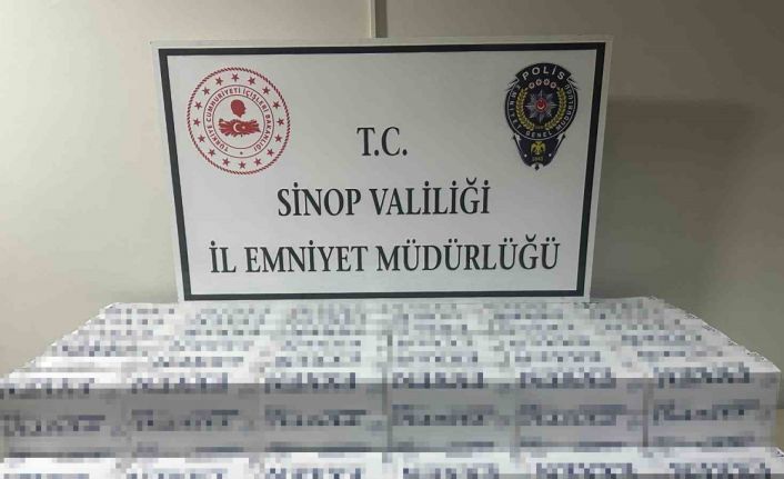 Sinop’ta 40 bin makaron ele geçirildi