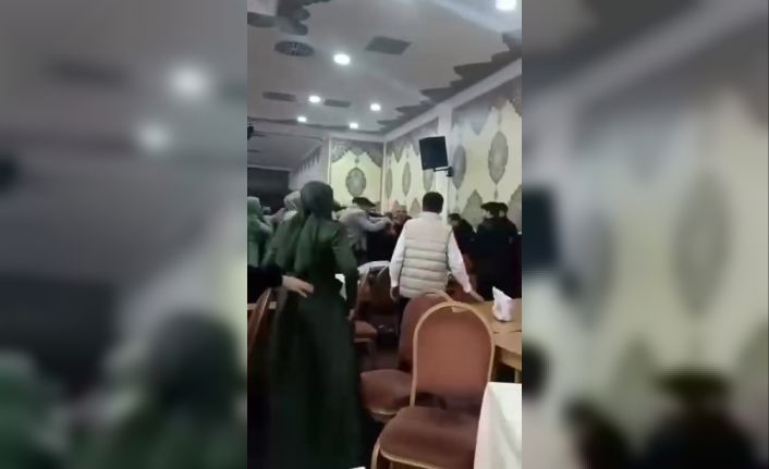 Takı töreni erkene alınmak istenildi, ortalık savaş alanına döndü