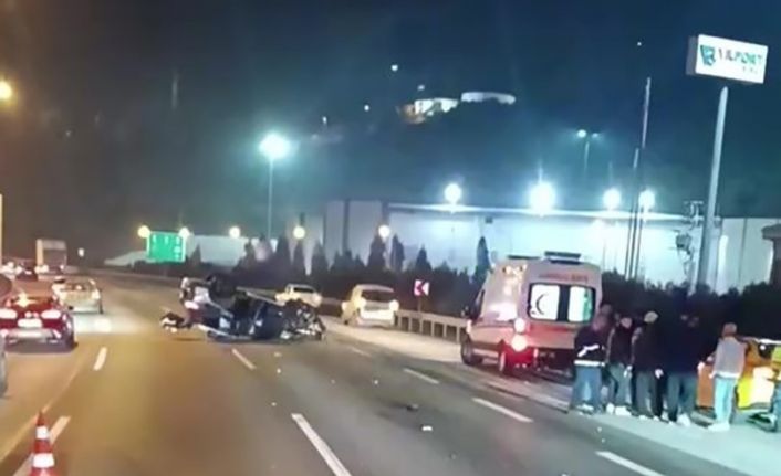 TEM’de takla atan cipten fırlayan sürücü hayatını kaybetti