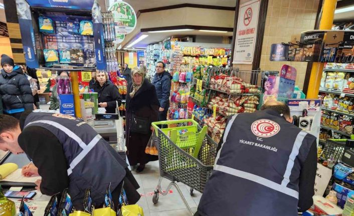 Ticaret İl Müdürlüğü ekiplerince 1 ayda 413 bin 600 TL ceza kesildi