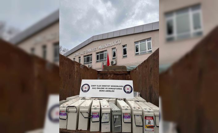 1 milyon 300 bin liralık akü hırsızlığı polise takıldı