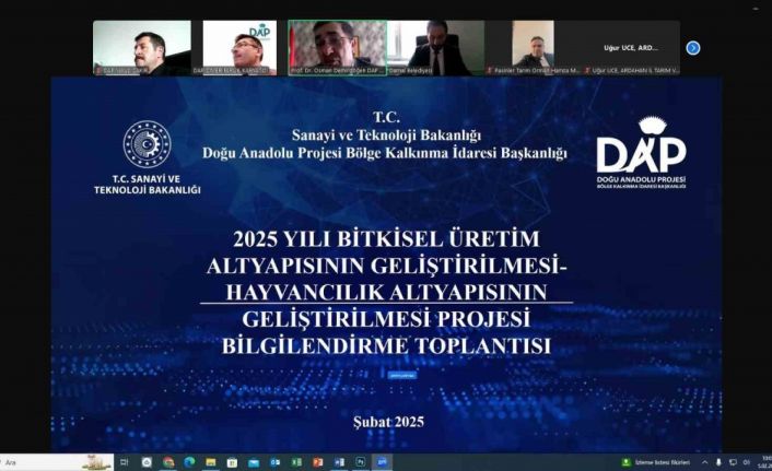 2025 yılı DAP destekli projeler için çevrimiçi bilgilendirme toplantısı yapıldı