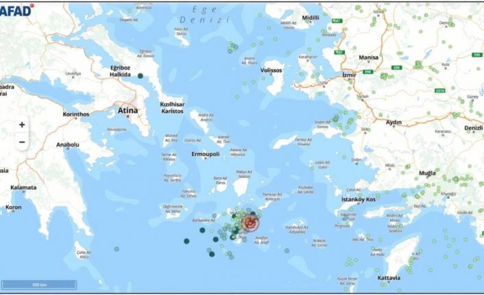 AFAD: "Ege Denizi’nde, 28 Ocak tarihinden itibaren yoğunlaşmaya başlayan depremlerin sayısı an itibarıyla 400’ün üzerine çıkmıştır"