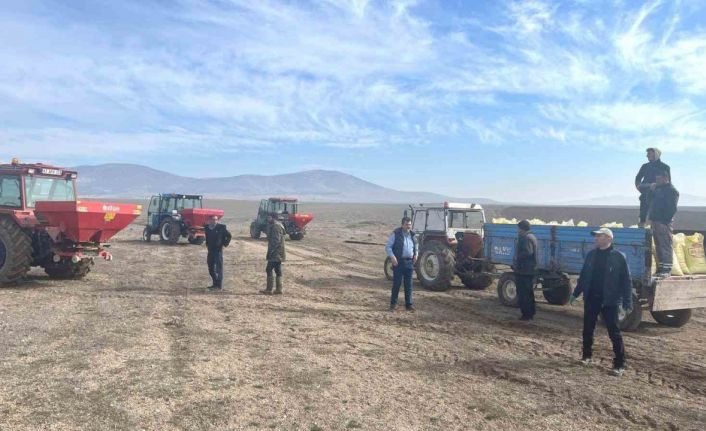 Altıntaş’ta mera alanları için 16 ton gübre