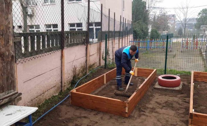 Anaokuluna hobi bahçesi