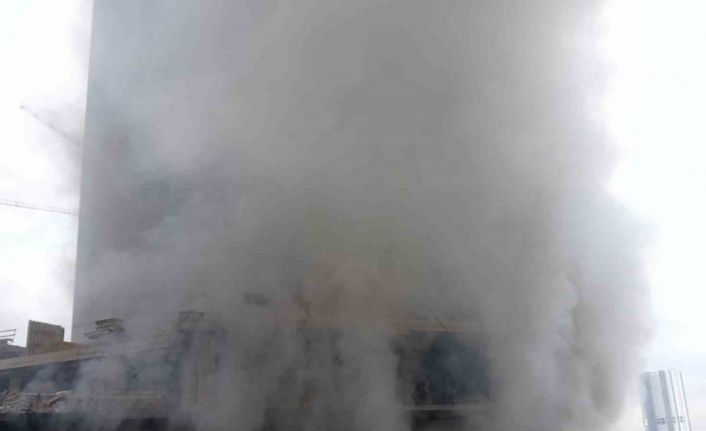 Ankara’da inşaat alanında yangın