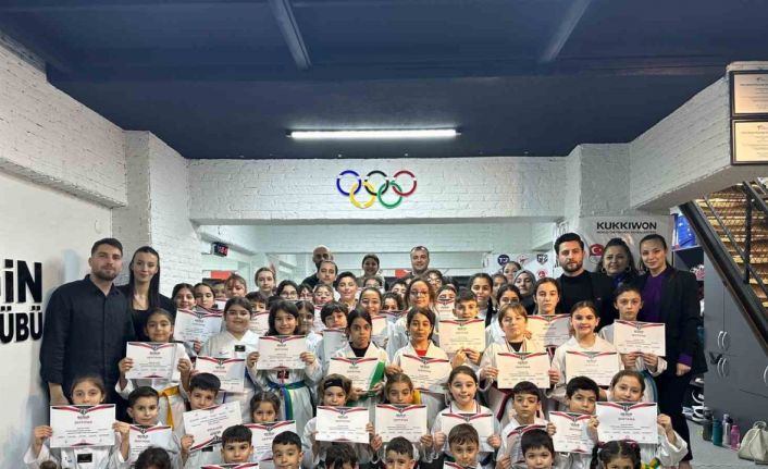 Aydın’da taekwondo dalında 2025 yılı birinci dönem kuşak sınavları yapıldı