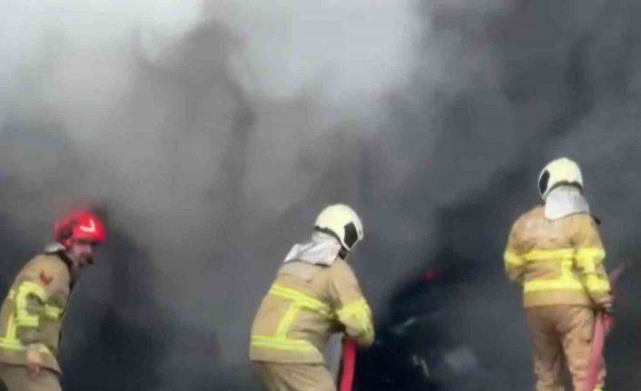 Bartın oto saniyede korkutan yangın