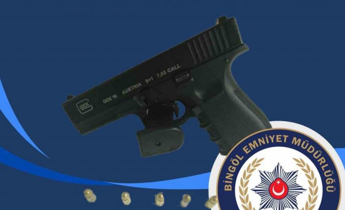Bingöl’de ruhsatsız silah ele geçirildi