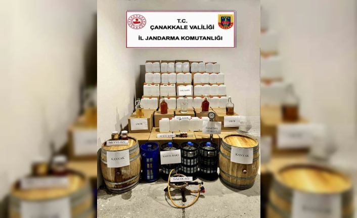 Çanakkale’de jandarmadan sahte içki operasyonu