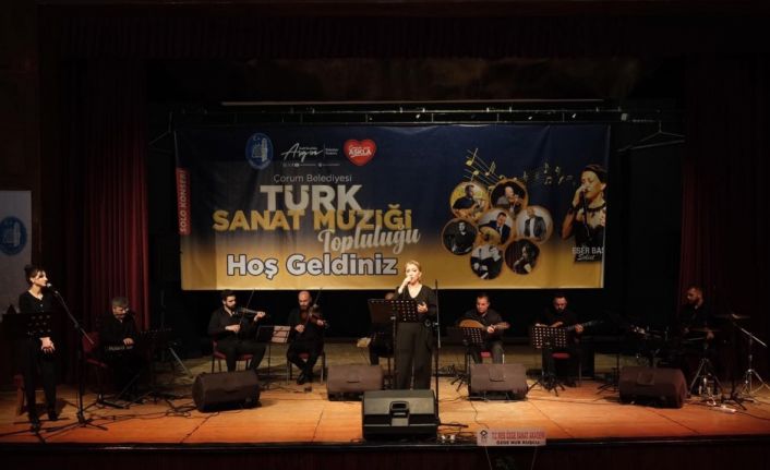 Çorum’da Türk Sanat Müziği konseri ile kulakların pası silindi