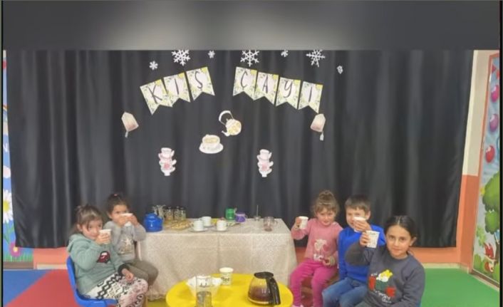 Diyadin’de öğrencilere kış çayı