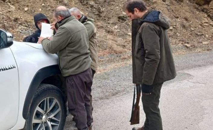 Elazığ’da yasa dışı avcılık yapan 7 kişiye idari ceza