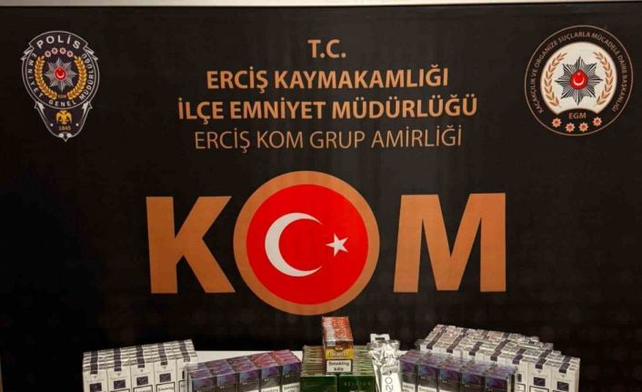 Erciş’te kaçakçılık operasyonu
