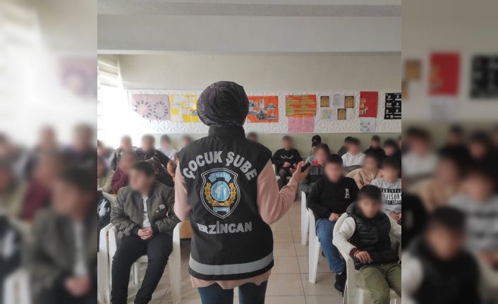 Erzincan emniyeti öğrencileri bilgilendiriyor