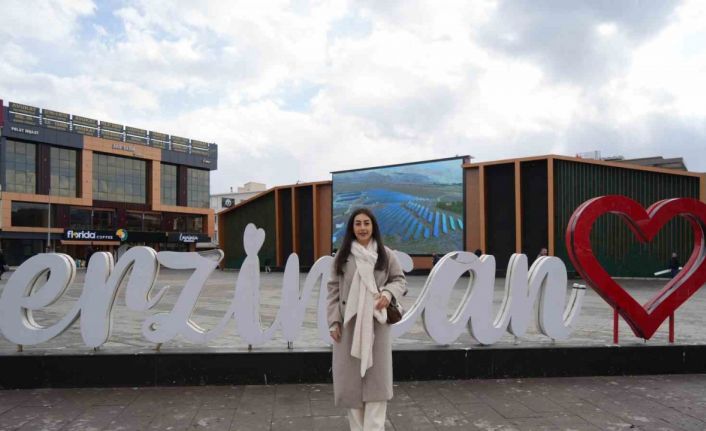 Erzincanlı şarkıcı Simge Şahin Ergan Dağı’nda klip çekti