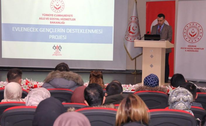 Evlenecek gençlerin desteklenmesi projesi Erzurum’da ilgi görüyor