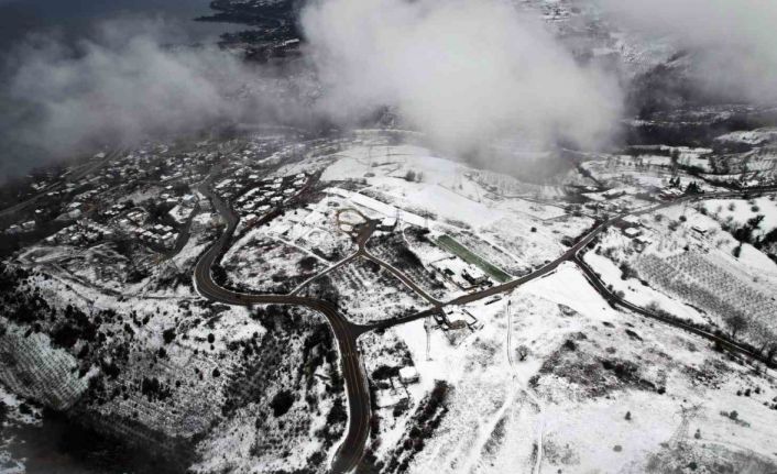Film platosu değil, karlar altındaki Sakarya