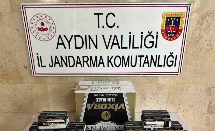 Germencik’te jandarma ekiplerinden kaçak sigara operasyonu