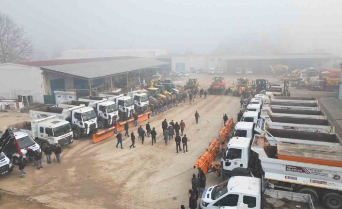 İnegöl, kar yağışına hazır