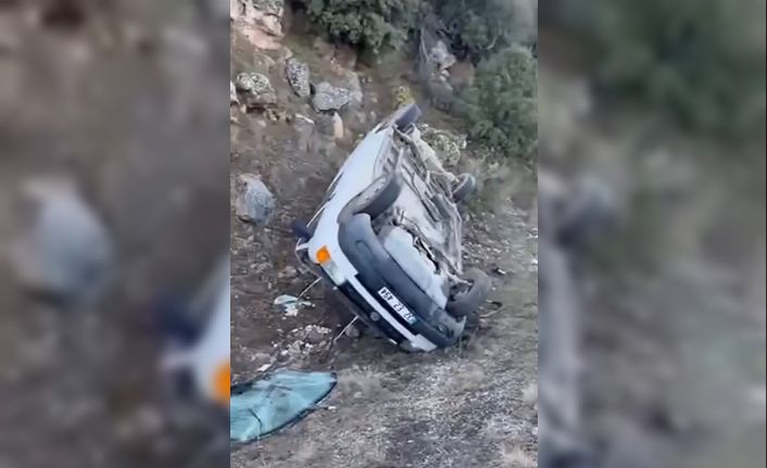 Isparta’da kontrolden çıkan araç takla attı: 2 yaralı