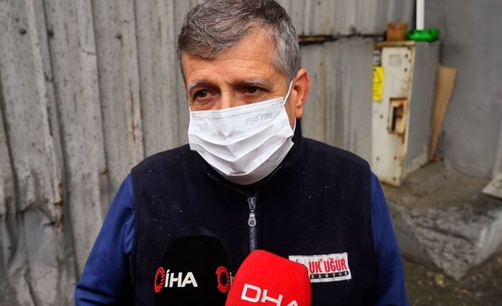 İstanbul’da yanan kauçuk imalathanesinin çatısında mahsur kalan işçi o anları anlattı