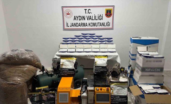 Jandarmadan sigara kaçakçılığı operasyonu: 1 milyon 900 bin TL değerinde malzeme ele geçirildi