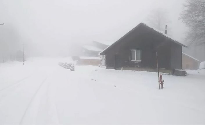 Kartepe’de kar yağışı başladı