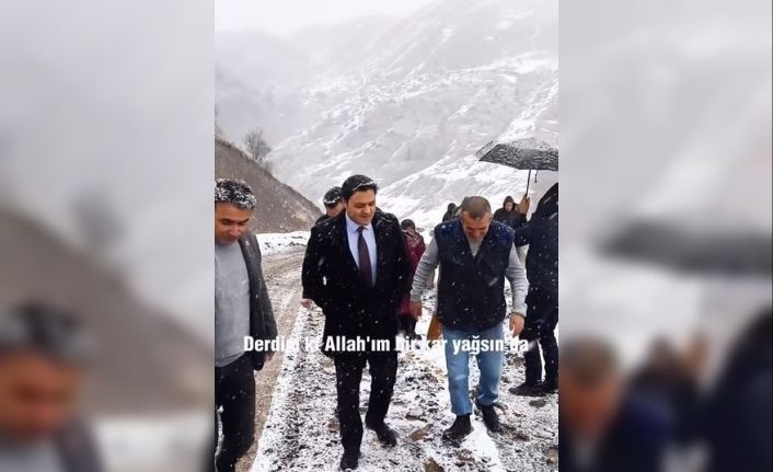 Kaymakamın kar anısı yürekleri ısıttı