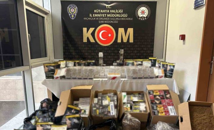 Kütahya’da 59 bin makaron ele geçirildi