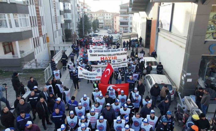 Maden işçileri özelleştirmeye karşı Ankara’ya yürüyor