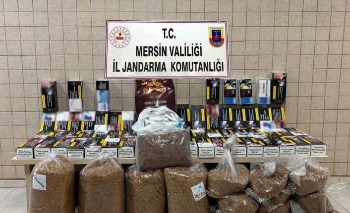 Mersin’de kaçak makaron operasyonu: 4 gözaltı