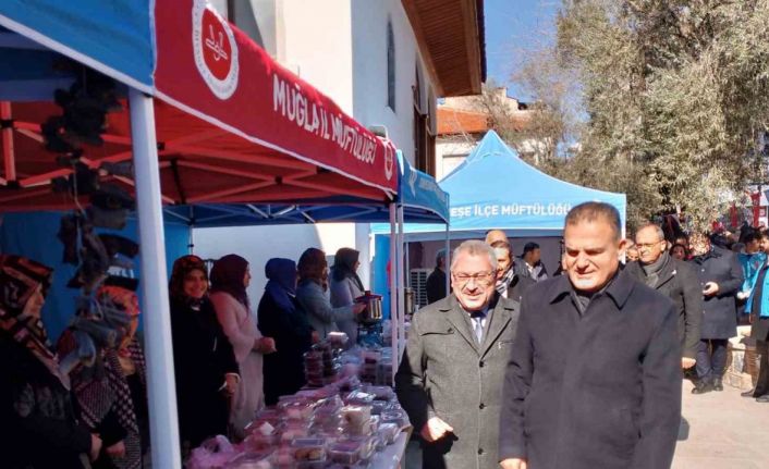 Muğla’da Kahramanmaraş depremlerinin ikinci yılında hayır çarşısı açıldı